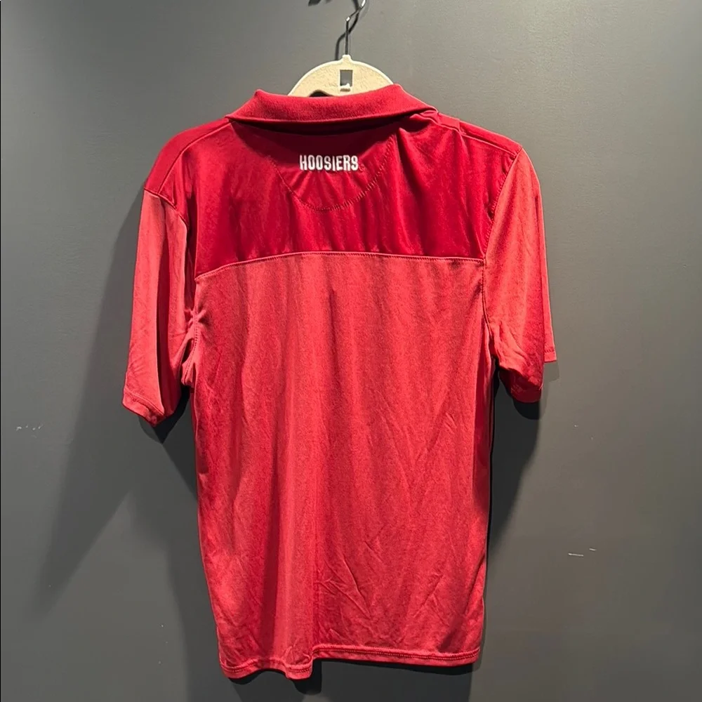Men's Red Indiana University “IU” Red Polo Shirt - Picture 2 of 3